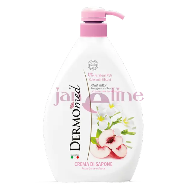 DERMOMED tekuté mydlo s pumpou  FRANGIPANI & PEACH 1000 ml