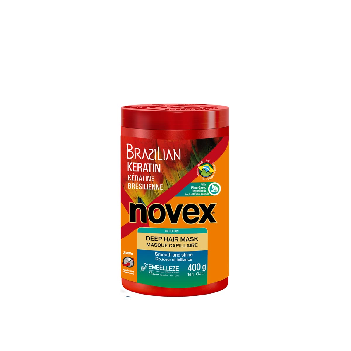 NOVEX maska na vlasy 400g - BRAZILIAN KERATIN