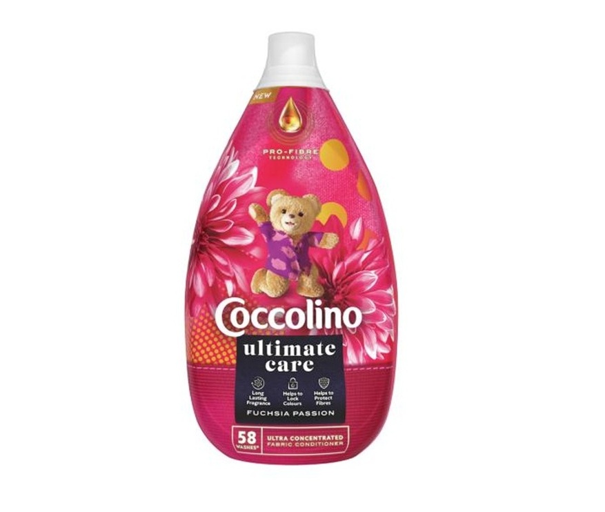 COCCOLINO ultimate care koncentrovaná aviváž 870 ml - FUCHSIA PASSION  (58 dávok)