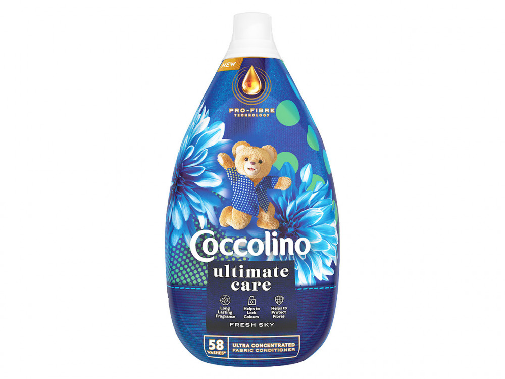 COCCOLINO ultimate care koncentrovaná aviváž 870 ml - FRESH SKY (58 dávok)